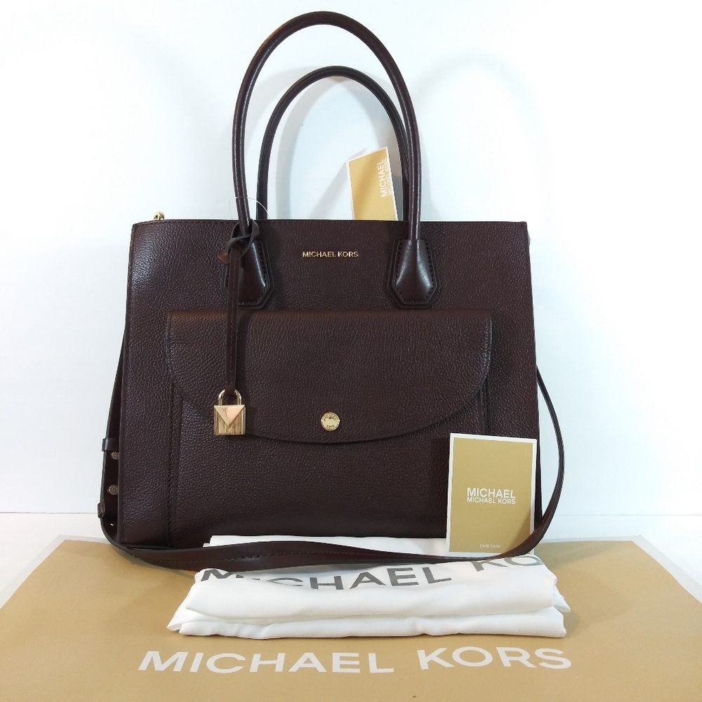 NWT MICHAEL KORS LARGE CONVERTIBLE POCKET SATCHEL